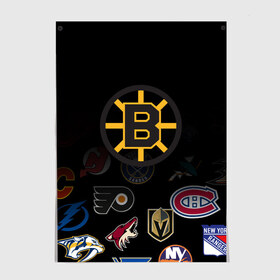 Постер с принтом NHL Boston Bruins (Z) в Белгороде, 100% бумага
 | бумага, плотность 150 мг. Матовая, но за счет высокого коэффициента гладкости имеет небольшой блеск и дает на свету блики, но в отличии от глянцевой бумаги не покрыта лаком | anaheim ducks | arizona coyotes | boston bruins | buffalo sabres | calgary flames | canadiens de montreal | carolina hurricanes | chicago blackhawks | colorado | hockey | nhl | нхл | паттерн | спорт | хоккей