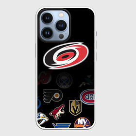 Чехол для iPhone 13 Pro с принтом NHL Carolina Hurricanes (Z) в Белгороде,  |  | anaheim ducks | arizona coyotes | boston bruins | buffalo sabres | calgary flames | canadiens de montreal | carolina hurricanes | chicago blackhawks | colorado | hockey | nhl | нхл | паттерн | спорт | хоккей