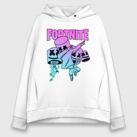 Женское худи Oversize хлопок с принтом FORTNITE x MARSHMELLO в Белгороде, френч-терри — 70% хлопок, 30% полиэстер. Мягкий теплый начес внутри —100% хлопок | боковые карманы, эластичные манжеты и нижняя кромка, капюшон на магнитной кнопке | deadmau5 | fortnite | fortnite 2 | fortnite x маршмелло | ikonik | marshmello | ninja | ninja streamer | raven | travis scott | ворон | иконик | ниндзя | пили | рейвен | трэвис скотт | фортнайт