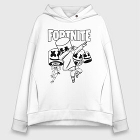 Женское худи Oversize хлопок с принтом FORTNITE x MARSHMELLO в Белгороде, френч-терри — 70% хлопок, 30% полиэстер. Мягкий теплый начес внутри —100% хлопок | боковые карманы, эластичные манжеты и нижняя кромка, капюшон на магнитной кнопке | deadmau5 | fortnite | fortnite 2 | fortnite x маршмелло | ikonik | marshmello | ninja | ninja streamer | raven | travis scott | ворон | иконик | ниндзя | пили | рейвен | трэвис скотт | фортнайт