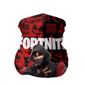 Бандана-труба 3D с принтом FORTNITE x IKONIK в Белгороде, 100% полиэстер, ткань с особыми свойствами — Activecool | плотность 150‒180 г/м2; хорошо тянется, но сохраняет форму | deadmau5 | fortnite | fortnite 2 | fortnite x маршмелло | ikonik | marshmello | ninja | ninja streamer | raven | travis scott | ворон | иконик | ниндзя | пили | рейвен | трэвис скотт | фортнайт