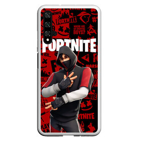 Чехол для Honor 20 с принтом FORTNITE x IKONIK в Белгороде, Силикон | Область печати: задняя сторона чехла, без боковых панелей | Тематика изображения на принте: deadmau5 | fortnite | fortnite 2 | fortnite x маршмелло | ikonik | marshmello | ninja | ninja streamer | raven | travis scott | ворон | иконик | ниндзя | пили | рейвен | трэвис скотт | фортнайт