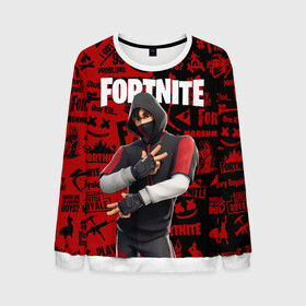 Мужской свитшот 3D с принтом FORTNITE x IKONIK в Белгороде, 100% полиэстер с мягким внутренним слоем | круглый вырез горловины, мягкая резинка на манжетах и поясе, свободная посадка по фигуре | deadmau5 | fortnite | fortnite 2 | fortnite x маршмелло | ikonik | marshmello | ninja | ninja streamer | raven | travis scott | ворон | иконик | ниндзя | пили | рейвен | трэвис скотт | фортнайт