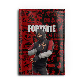 Обложка для автодокументов с принтом FORTNITE x IKONIK в Белгороде, натуральная кожа |  размер 19,9*13 см; внутри 4 больших “конверта” для документов и один маленький отдел — туда идеально встанут права | Тематика изображения на принте: deadmau5 | fortnite | fortnite 2 | fortnite x маршмелло | ikonik | marshmello | ninja | ninja streamer | raven | travis scott | ворон | иконик | ниндзя | пили | рейвен | трэвис скотт | фортнайт