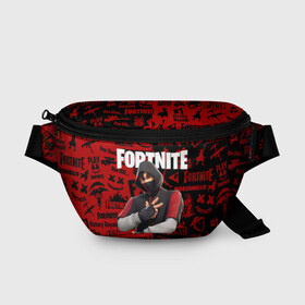 Поясная сумка 3D с принтом FORTNITE x IKONIK в Белгороде, 100% полиэстер | плотная ткань, ремень с регулируемой длиной, внутри несколько карманов для мелочей, основное отделение и карман с обратной стороны сумки застегиваются на молнию | deadmau5 | fortnite | fortnite 2 | fortnite x маршмелло | ikonik | marshmello | ninja | ninja streamer | raven | travis scott | ворон | иконик | ниндзя | пили | рейвен | трэвис скотт | фортнайт