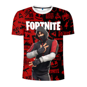 Мужская футболка 3D спортивная с принтом FORTNITE x IKONIK в Белгороде, 100% полиэстер с улучшенными характеристиками | приталенный силуэт, круглая горловина, широкие плечи, сужается к линии бедра | Тематика изображения на принте: deadmau5 | fortnite | fortnite 2 | fortnite x маршмелло | ikonik | marshmello | ninja | ninja streamer | raven | travis scott | ворон | иконик | ниндзя | пили | рейвен | трэвис скотт | фортнайт