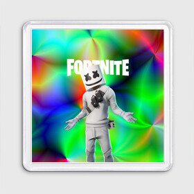 Магнит 55*55 с принтом FORTNITE x MARSHMELLO | ФОРТНАЙТ в Белгороде, Пластик | Размер: 65*65 мм; Размер печати: 55*55 мм | Тематика изображения на принте: deadmau5 | fortnite | fortnite 2 | fortnite x маршмелло | ikonik | marshmello | ninja | ninja streamer | raven | travis scott | ворон | иконик | ниндзя | пили | рейвен | трэвис скотт | фортнайт