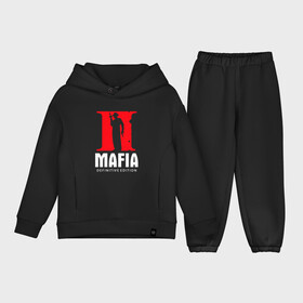 Детский костюм хлопок Oversize с принтом MAFIA 2 DEFINITIE EDITION в Белгороде,  |  | Тематика изображения на принте: game. | mafia 2 | mafia 2 definitive edition | игра | мафия | мафия 2 | стрелялка