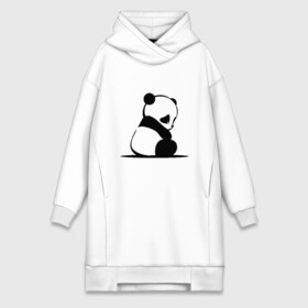 Платье-худи хлопок с принтом Милая панда (Z) в Белгороде,  |  | ailuropoda melanoleuca | ailurus fulgens | бамбуковый медведь | большая панда | звери | малая панда | медведь | милая панда | няшка | панда