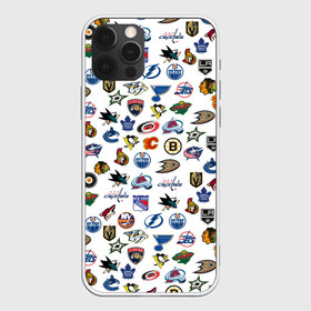 Чехол для iPhone 12 Pro Max с принтом NHL PATTERN (Z) в Белгороде, Силикон |  | Тематика изображения на принте: anaheim ducks | arizona coyotes | boston bruins | buffalo sabres | calgary flames | canadiens de montreal | carolina hurricanes | chicago blackhawks | colorado | hockey | nhl | нхл | паттерн | спорт | хоккей