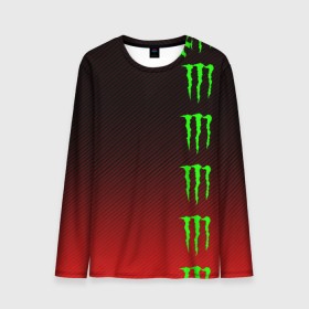 Мужской лонгслив 3D с принтом MONSTER ENERGY (Z) в Белгороде, 100% полиэстер | длинные рукава, круглый вырез горловины, полуприлегающий силуэт | Тематика изображения на принте: black monster | bmx | claw | cybersport | energy | monster | monster energy | moto | motocross | race | sport | киберспорт | когти | монстер энерджи | монстр | мото | мотокросс | ралли | скейтбординг | спорт | т | энергия