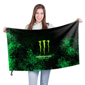 Флаг 3D с принтом MONSTER ENERGY в Белгороде, 100% полиэстер | плотность ткани — 95 г/м2, размер — 67 х 109 см. Принт наносится с одной стороны | amg | auto | bmw | honda | jdm | mercedes | nissan | porsche | racing | sport | subar | toyota | автомобил | автомобильные | киа | лексус | марка | машины | митсубиси | ниссан | порше | спорт | субару | тесла | тойота | хонда