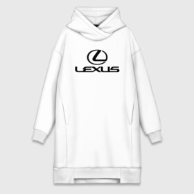 Платье-худи хлопок с принтом LEXUS в Белгороде,  |  | auto | lexus | sport | авто | автомобиль | автомобильные | бренд | лексус | марка | машины | спорт