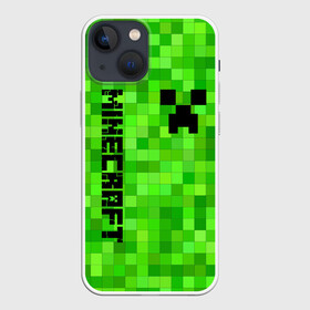 Чехол для iPhone 13 mini с принтом MINECRAFT CREEPER в Белгороде,  |  | block | creeper | cube | minecraft | pixel | блок | геометрия | крафт | крипер | кубики | майнкрафт | пиксели