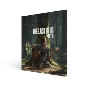 Холст квадратный с принтом The Last of Us part 2 в Белгороде, 100% ПВХ |  | day | ellie | games | joel | naughty dog | день | джоэл | игры | одни из нас | часть 2 | элли