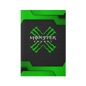 Обложка для паспорта матовая кожа с принтом MONSTER ENERGY (Z) в Белгороде, натуральная матовая кожа | размер 19,3 х 13,7 см; прозрачные пластиковые крепления | black monster | bmx | claw | cybersport | energy | monster | monster energy | moto | motocross | race | sport | киберспорт | когти | монстер энерджи | монстр | мото | мотокросс | ралли | скейтбординг | спорт | энергия