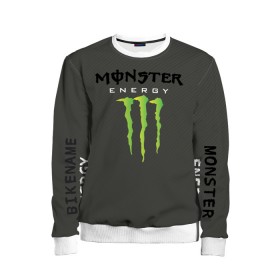 Детский свитшот 3D с принтом MONSTER ENERGY (Z) в Белгороде, 100% полиэстер | свободная посадка, прямой крой, мягкая тканевая резинка на рукавах и понизу свитшота | black monster | bmx | claw | cybersport | energy | monster | monster energy | moto | motocross | race | sport | киберспорт | когти | монстер энерджи | монстр | мото | мотокросс | ралли | скейтбординг | спорт | энергия