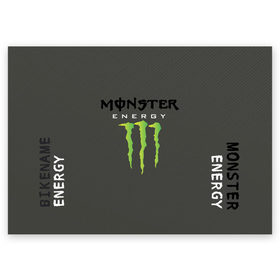 Поздравительная открытка с принтом MONSTER ENERGY (Z) в Белгороде, 100% бумага | плотность бумаги 280 г/м2, матовая, на обратной стороне линовка и место для марки
 | Тематика изображения на принте: black monster | bmx | claw | cybersport | energy | monster | monster energy | moto | motocross | race | sport | киберспорт | когти | монстер энерджи | монстр | мото | мотокросс | ралли | скейтбординг | спорт | энергия