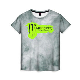 Женская футболка 3D с принтом MONSTER ENERGY (Z) в Белгороде, 100% полиэфир ( синтетическое хлопкоподобное полотно) | прямой крой, круглый вырез горловины, длина до линии бедер | black monster | bmx | claw | cybersport | energy | monster | monster energy | moto | motocross | race | sport | киберспорт | когти | монстер энерджи | монстр | мото | мотокросс | ралли | скейтбординг | спорт | энергия