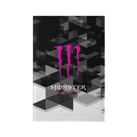 Обложка для паспорта матовая кожа с принтом MONSTER ENERGY (Z) в Белгороде, натуральная матовая кожа | размер 19,3 х 13,7 см; прозрачные пластиковые крепления | black monster | bmx | claw | cybersport | energy | monster | monster energy | moto | motocross | race | sport | киберспорт | когти | монстер энерджи | монстр | мото | мотокросс | ралли | скейтбординг | спорт | энергия