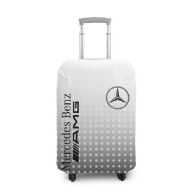 Чехол для чемодана 3D с принтом Mercedes-Benz в Белгороде, 86% полиэфир, 14% спандекс | двустороннее нанесение принта, прорези для ручек и колес | amg | mercedes | mercedes значок | mercedes лого | mercedes марка | амг | бенц | лого автомобиля | логотип мерседес | мерин | мерс | мерседес | мерседес бенз | мерседес лого | мерседес эмблема