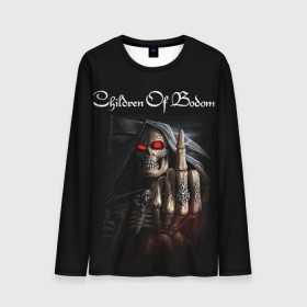 Мужской лонгслив 3D с принтом Children of Bodom 9 в Белгороде, 100% полиэстер | длинные рукава, круглый вырез горловины, полуприлегающий силуэт | alexi | children of badom | children of bodom | cob | laiho | metal | алекси лайхо | метал | чилдрен оф бадом | чилдрен оф бодом