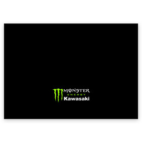 Поздравительная открытка с принтом MONSTER ENERGY KAWASAKI | МОНСТЕР ЭНЕРДЖИ КАВАСАКИ (Z) в Белгороде, 100% бумага | плотность бумаги 280 г/м2, матовая, на обратной стороне линовка и место для марки
 | Тематика изображения на принте: bike | energy | kawasaki | monster | monster energy | moto | motocross | ninja | sport | zzr | кавасаки | кавасаки ниндзя | монстер энерджи | монстр | мото | мотокросс | ниндзя | спорт | энергия