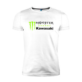 Мужская футболка премиум с принтом KAWASAKI (Z) в Белгороде, 92% хлопок, 8% лайкра | приталенный силуэт, круглый вырез ворота, длина до линии бедра, короткий рукав | Тематика изображения на принте: bike | energy | kawasaki | monster | monster energy | moto | motocross | ninja | sport | zzr | кавасаки | кавасаки ниндзя | монстер энерджи | монстр | мото | мотокросс | ниндзя | спорт | энергия