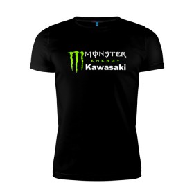 Мужская футболка премиум с принтом KAWASAKI (Z) в Белгороде, 92% хлопок, 8% лайкра | приталенный силуэт, круглый вырез ворота, длина до линии бедра, короткий рукав | Тематика изображения на принте: bike | energy | kawasaki | monster | monster energy | moto | motocross | ninja | sport | zzr | кавасаки | кавасаки ниндзя | монстер энерджи | монстр | мото | мотокросс | ниндзя | спорт | энергия