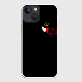 Чехол для iPhone 13 mini с принтом Добро и зло, Payton Moormeier в Белгороде,  |  | Тематика изображения на принте: p y t n | payton moormeier | pytn | tik tok | tiktok | tiktoker | блоггер пэйтон | добро и зло | мурмейер | мурмиер | пейтон | разбитое сердце | розы | тик ток | тикток