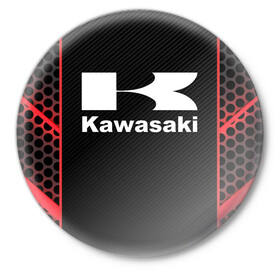 Значок с принтом KAWASAKI | КАВАСАКИ (Z) в Белгороде,  металл | круглая форма, металлическая застежка в виде булавки | bike | kawasaki | moto | motocycle | ninja | sportmotorcycle | zzr | кавасаки | кавасаки ниндзя | мото | мотоспорт | ниндзя