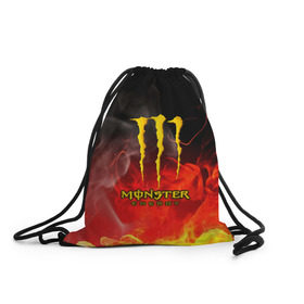 Рюкзак-мешок 3D с принтом MONSTER ENERGY в Белгороде, 100% полиэстер | плотность ткани — 200 г/м2, размер — 35 х 45 см; лямки — толстые шнурки, застежка на шнуровке, без карманов и подкладки | Тематика изображения на принте: energy | honda | mercedes | monster energy | porsche | racing | sport | toyota | автомобил | автомобильные | марка | машины | митсубиси | монстр | монстр энерджи | порше | спорт | тесла | тойота | хонда