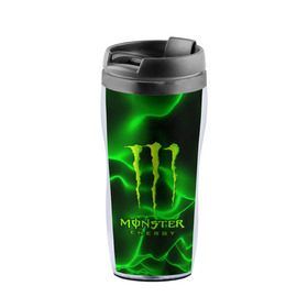 Термокружка-непроливайка с принтом MONSTER ENERGY в Белгороде, внутренняя часть — пищевой пластик, наружная часть — прозрачный пластик, между ними — полиграфическая вставка с рисунком | объем — 350 мл, герметичная крышка | Тематика изображения на принте: energy | honda | mercedes | monster energy | porsche | racing | sport | toyota | автомобил | автомобильные | марка | машины | митсубиси | монстр | монстр энерджи | порше | спорт | тесла | тойота | хонда