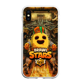 Чехол для iPhone XS Max матовый с принтом Brawl Stars Robot Spike в Белгороде, Силикон | Область печати: задняя сторона чехла, без боковых панелей | brawl stars | brawl stars spike robot | spike | spike robot | бравл кактус | бравл спайк | бравл старс | кактус | робоспайк | спайк | спайк бравл старс