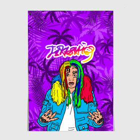 Постер с принтом Такеши 6ix9ine в Белгороде, 100% бумага
 | бумага, плотность 150 мг. Матовая, но за счет высокого коэффициента гладкости имеет небольшой блеск и дает на свету блики, но в отличии от глянцевой бумаги не покрыта лаком | daniel hernandez | dummy boy | foreign music | foreign rap | gooba | gummo | hernandez | hip hop | rap | rapper | rapper takeshi 6ix9ine | tekashi | даниэль эрнандес | зарубежная музыка | зарубежный реп | реп | репер | репе