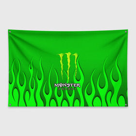 Флаг-баннер с принтом MONSTER ENERGY в Белгороде, 100% полиэстер | размер 67 х 109 см, плотность ткани — 95 г/м2; по краям флага есть четыре люверса для крепления | energy | honda | mercedes | monster energy | porsche | racing | sport | toyota | автомобил | автомобильные | марка | машины | митсубиси | монстр | монстр энерджи | порше | спорт | тесла | тойота | хонда