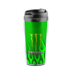 Термокружка-непроливайка с принтом MONSTER ENERGY в Белгороде, внутренняя часть — пищевой пластик, наружная часть — прозрачный пластик, между ними — полиграфическая вставка с рисунком | объем — 350 мл, герметичная крышка | energy | honda | mercedes | monster energy | porsche | racing | sport | toyota | автомобил | автомобильные | марка | машины | митсубиси | монстр | монстр энерджи | порше | спорт | тесла | тойота | хонда