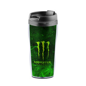 Термокружка-непроливайка с принтом MONSTER ENERGY в Белгороде, внутренняя часть — пищевой пластик, наружная часть — прозрачный пластик, между ними — полиграфическая вставка с рисунком | объем — 350 мл, герметичная крышка | energy | honda | mercedes | monster energy | porsche | racing | sport | toyota | автомобил | автомобильные | марка | машины | митсубиси | монстр | монстр энерджи | порше | спорт | тесла | тойота | хонда