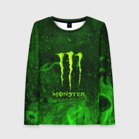 Женский лонгслив 3D с принтом MONSTER ENERGY в Белгороде, 100% полиэстер | длинные рукава, круглый вырез горловины, полуприлегающий силуэт | energy | honda | mercedes | monster energy | porsche | racing | sport | toyota | автомобил | автомобильные | марка | машины | митсубиси | монстр | монстр энерджи | порше | спорт | тесла | тойота | хонда