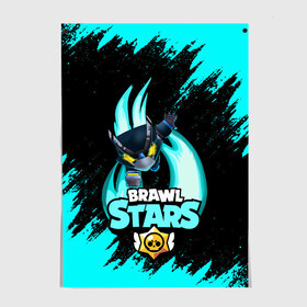 Постер с принтом Brawl stars mecha crow. в Белгороде, 100% бумага
 | бумага, плотность 150 мг. Матовая, но за счет высокого коэффициента гладкости имеет небольшой блеск и дает на свету блики, но в отличии от глянцевой бумаги не покрыта лаком | bibi | brawl stars | coach mike | leon | leon shark | mecha crow | mr.p | sally leon | sandy | sprout | unicorn | virus 8 bit | биби | бравл старс | вирус 8 бит | леон | оборотень | спроут | сэли леон