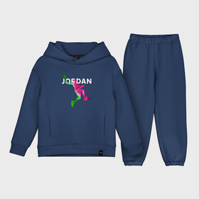 Детский костюм хлопок Oversize с принтом MICHAEL JORDAN (Z) в Белгороде,  |  | 23 | bulls | chicago bulls | jordan | logo | michael jordan | nba | paris saint germain | psg | red | sport | быки | джордан | лого | майкл джордан | псж | спорт | чикаго буллс