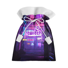 Подарочный 3D мешок с принтом TWITCH в Белгороде, 100% полиэстер | Размер: 29*39 см | game | gamer | logo | trend | twitch | twitties | игры | логотип | мода | надписи | стрим | твитч | тренд