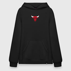 Худи SuperOversize хлопок с принтом CHICAGO BULLS в Белгороде, 70% хлопок, 30% полиэстер, мягкий начес внутри | карман-кенгуру, эластичная резинка на манжетах и по нижней кромке, двухслойный капюшон
 | bulls | chicago | chicago bulls | nba | red bulls | usa | америка | быки | нба | сша | чикаго буллс