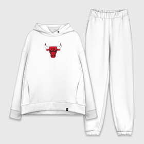 Женский костюм хлопок Oversize с принтом CHICAGO BULLS в Белгороде,  |  | bulls | chicago | chicago bulls | nba | red bulls | usa | америка | быки | нба | сша | чикаго буллс