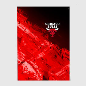 Постер с принтом CHICAGO BULLS в Белгороде, 100% бумага
 | бумага, плотность 150 мг. Матовая, но за счет высокого коэффициента гладкости имеет небольшой блеск и дает на свету блики, но в отличии от глянцевой бумаги не покрыта лаком | bulls | chicago | chicago bulls | nba | red bulls | usa | америка | быки | нба | сша | чикаго буллс