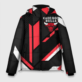 Мужская зимняя куртка 3D с принтом CHICAGO BULLS в Белгороде, верх — 100% полиэстер; подкладка — 100% полиэстер; утеплитель — 100% полиэстер | длина ниже бедра, свободный силуэт Оверсайз. Есть воротник-стойка, отстегивающийся капюшон и ветрозащитная планка. 

Боковые карманы с листочкой на кнопках и внутренний карман на молнии. | bulls | chicago | chicago bulls | nba | red bulls | usa | америка | быки | нба | сша | чикаго буллс