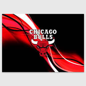 Поздравительная открытка с принтом CHICAGO BULLS | ЧИКАГО БУЛЛС в Белгороде, 100% бумага | плотность бумаги 280 г/м2, матовая, на обратной стороне линовка и место для марки
 | Тематика изображения на принте: 23 | bulls | chicago bulls | jordan | logo | michael jordan | nba | paris saint germain | psg | red | sport | быки | джордан | лого | майкл джордан | псж | спорт | чикаго буллс