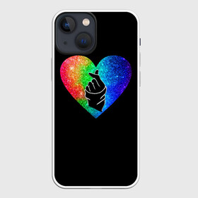 Чехол для iPhone 13 mini с принтом Сердечко в Белгороде,  |  | bts | rm | бойбенд | бтс | ви | джонгук | корейское сердечко | любовь | музыка | сердце | сюги | чимин | чин