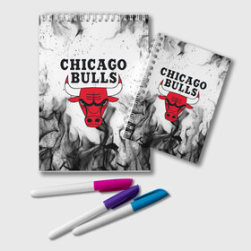 Блокнот с принтом CHICAGO BULLS в Белгороде, 100% бумага | 48 листов, плотность листов — 60 г/м2, плотность картонной обложки — 250 г/м2. Листы скреплены удобной пружинной спиралью. Цвет линий — светло-серый
 | Тематика изображения на принте: bulls | chicago | chicago bulls | nba | red bulls | usa | америка | быки | нба | сша | чикаго буллс