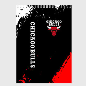 Скетчбук с принтом CHICAGO BULLS в Белгороде, 100% бумага
 | 48 листов, плотность листов — 100 г/м2, плотность картонной обложки — 250 г/м2. Листы скреплены сверху удобной пружинной спиралью | bulls | chicago | chicago bulls | nba | red bulls | usa | америка | быки | нба | сша | чикаго буллс